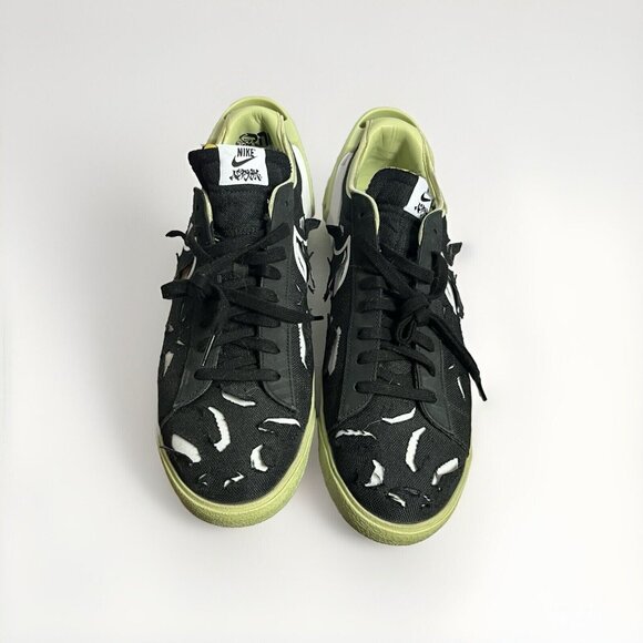 Nike Acronym x Blazer Low Black Olive Aura Sz 14 - Picture 2 of 5